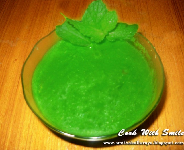 green chutney / mint coriander chutney