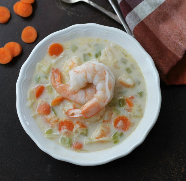Potato and Shrimp Soup