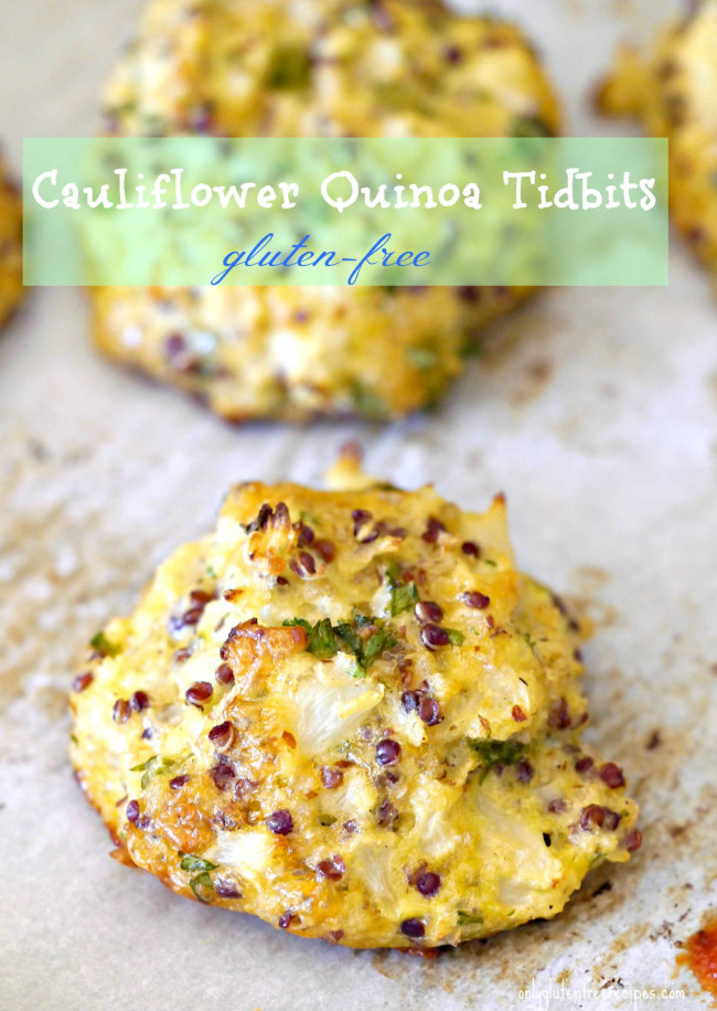 Gluten Free Cauliflower Quinoa Tidbits
