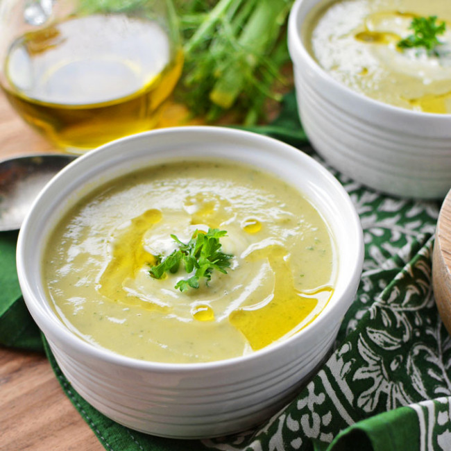 Celeriac and Fennel Soup 