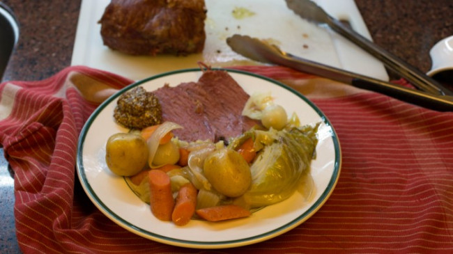 Corned Beef and Cabbage Dinner for Saint Patrick's Day