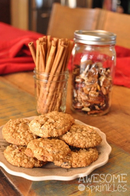 Chewy Oatmeal Cherry Cookies - Awesome with Sprinkles