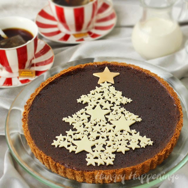 Chocolate Christmas Tart Infused With Salted Caramel Tea