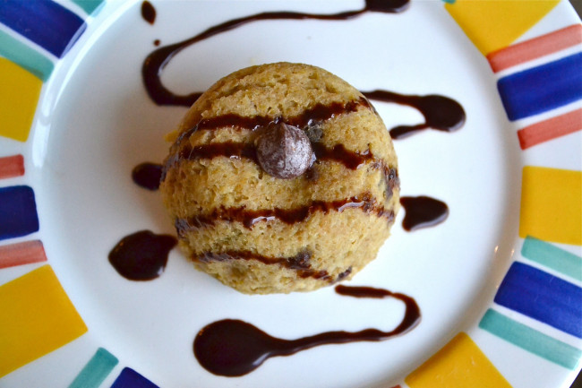 Chocolate Chip Cookie Dough MugCake [GF, DF]