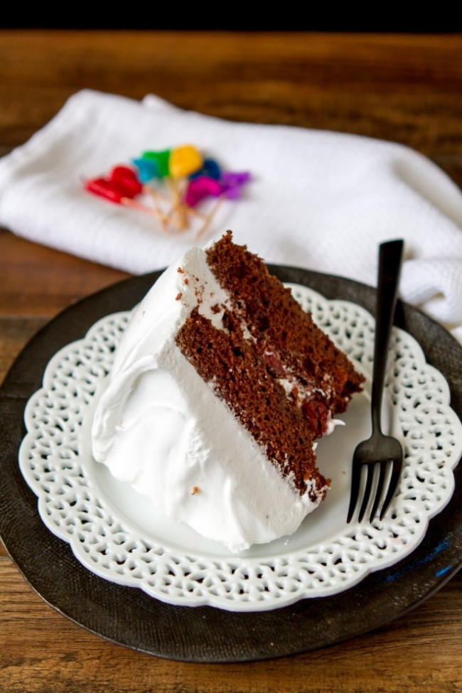 Chocolate Marshmallow Birthday Cake