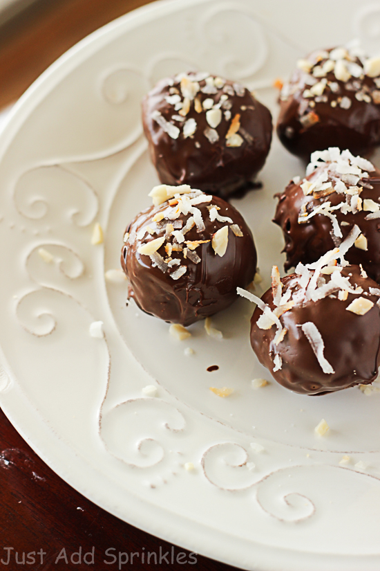 Chocolate Coconut Almond Truffles