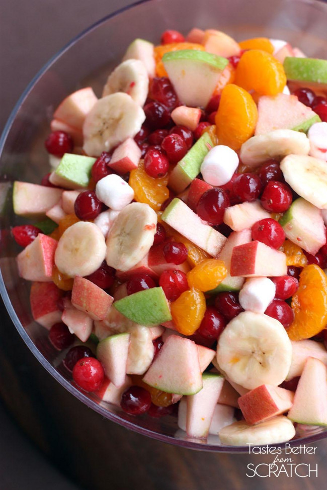 Apple Cranberry Fruit Salad