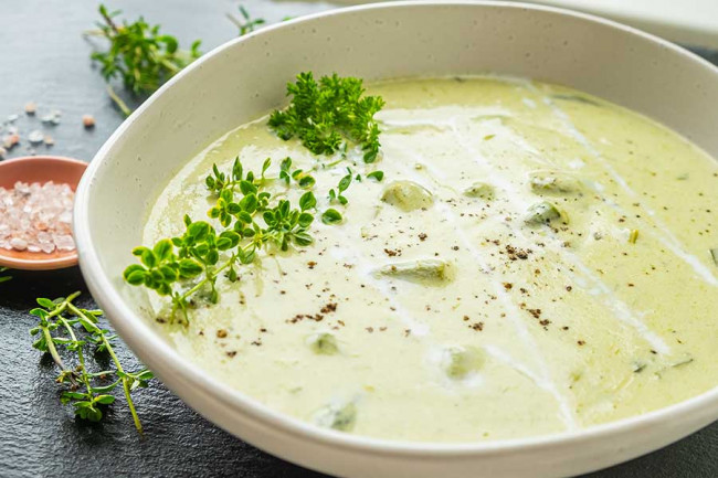 Cream Of Asparagus & Leek Soup (keto)