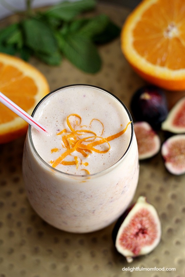 Creamy Orange And Fig Smoothie