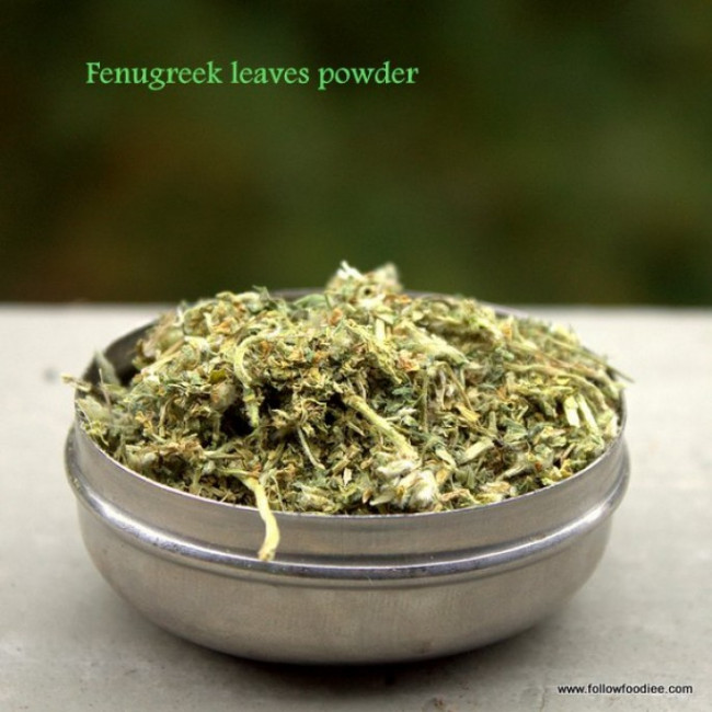 Fenugreek Leaves Powder Recipe