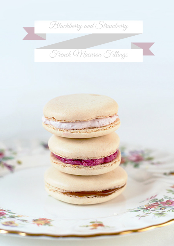 FRENCH MACARONS WITH STRAWBERRY AND BLACKBERRY FILLINGS