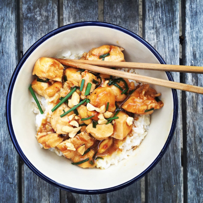Straight-Up Honky Kung Pao Chicken