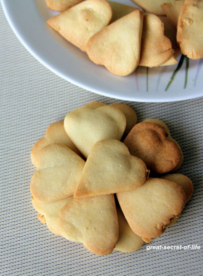 Eggless Shortbread Cookies Recipe