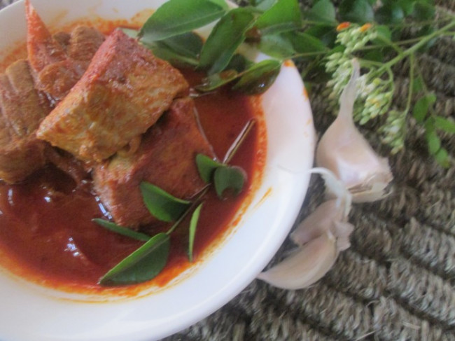 kerala spicy fish curry