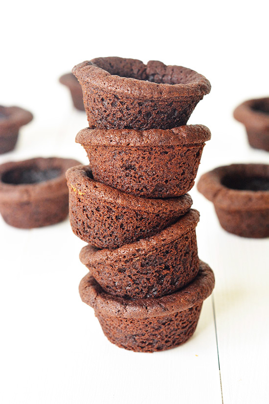 Chocolate Cookie Dough Cookie Cups