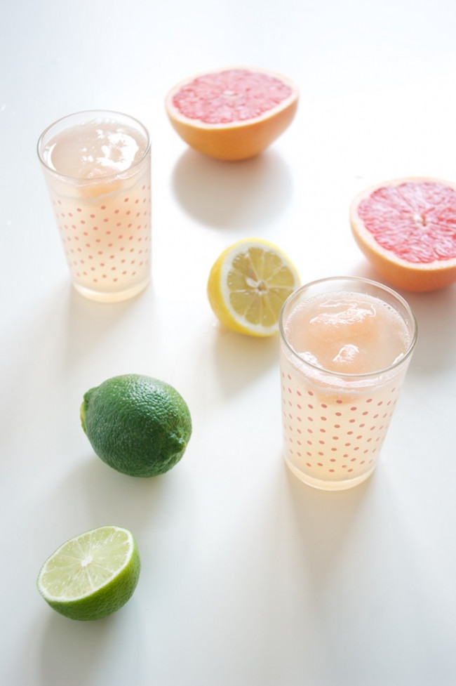 Fizzy Citrus Drink with Lemon Lime and Grapefruit