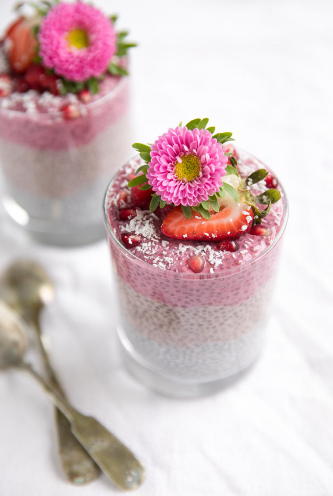 Triple Layer Chia Pudding Cups