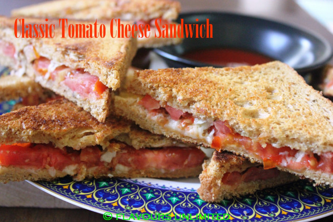 Classic Tomato Cheese Sandwich