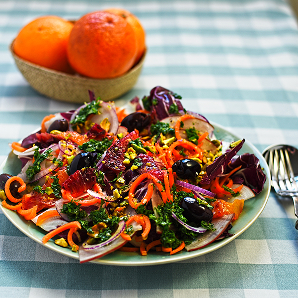 Radicchio Carrot And Blood Orange Salad