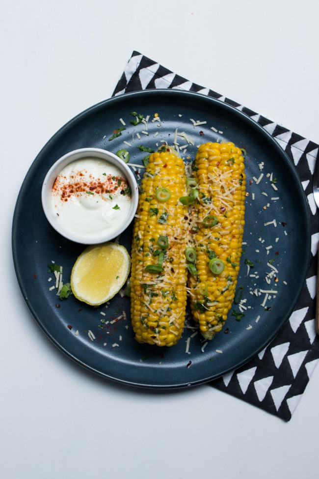 Quick and easy Mexican corn on the cob