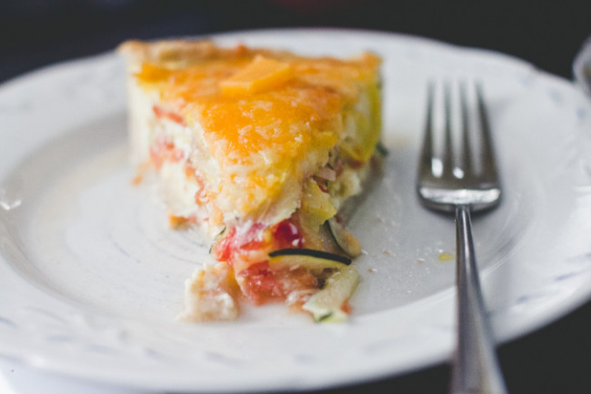 Garden Veggie Quiche For Anytime of the Day