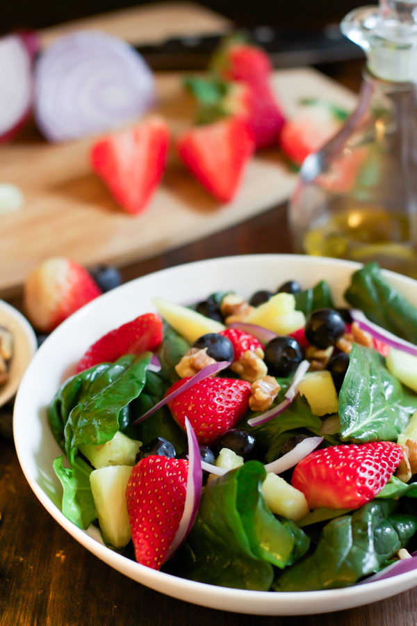 Spinach Fruit Salad Recipe
