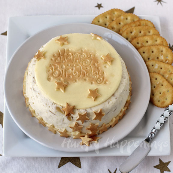 Serve an Elegant Cheese Ball Birthday Cake at your next party