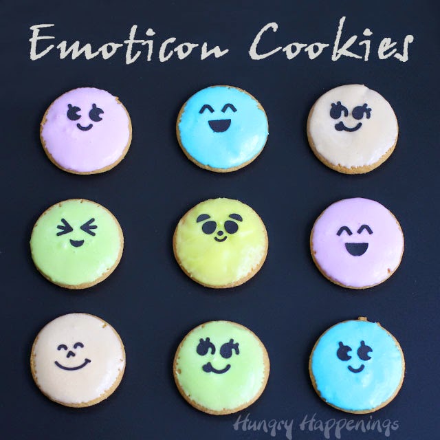 emoticon cookies and mega m&m emoticons