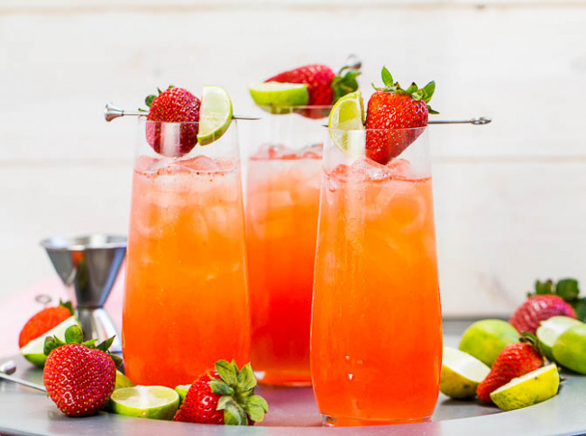 Strawberry Key-limeade Cocktail 