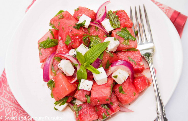 Watermelon And Feta Salad 