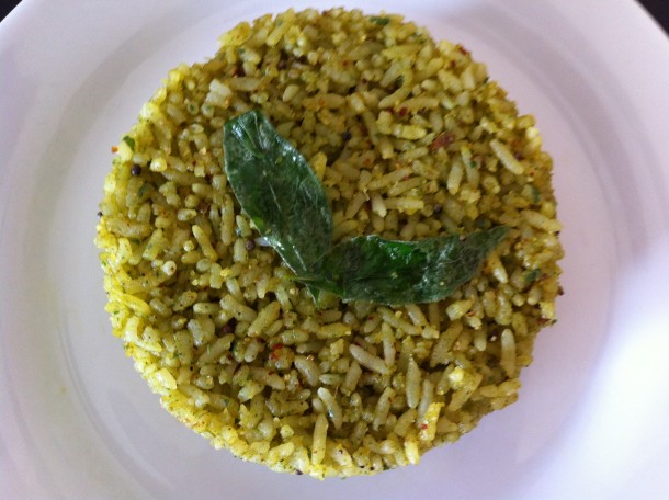 Karivepaku Annam (Curry Leaves Rice)