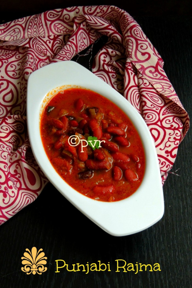 Punjabi Rajma/Red Kidney Beans Masala