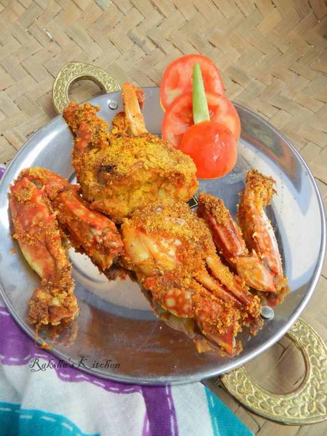  fried crabs | rava fried crabs | crab fry | goan recipes 