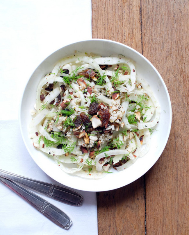 Fennel, Millet and Dried Grape Salad