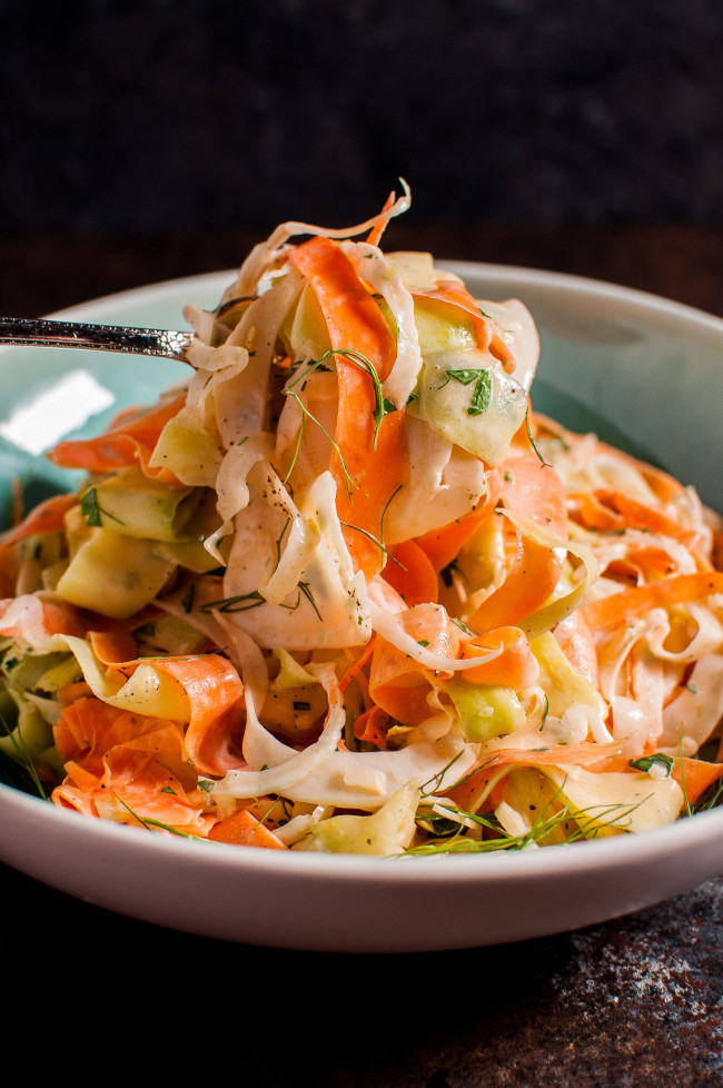 Fennel, Carrot, And Zucchini Salad