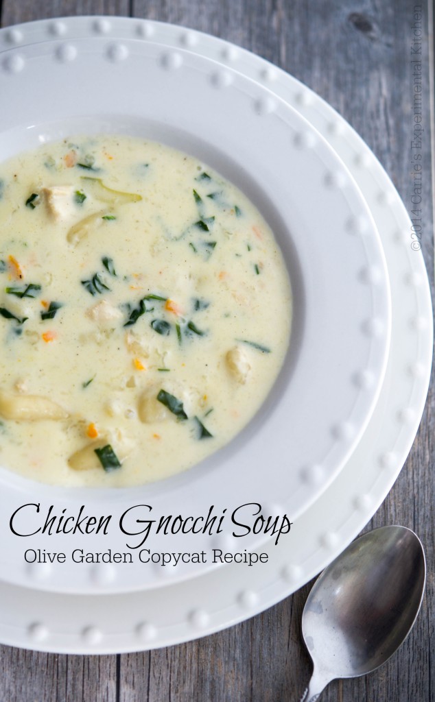 Olive Garden Chicken Gnocchi Soup (Copycat) - Carrie’s Experimental Kitchen