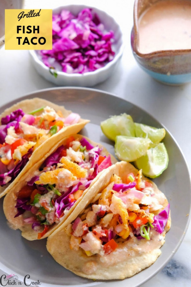 Best Grilled Fish Tacos With Taco Sauce