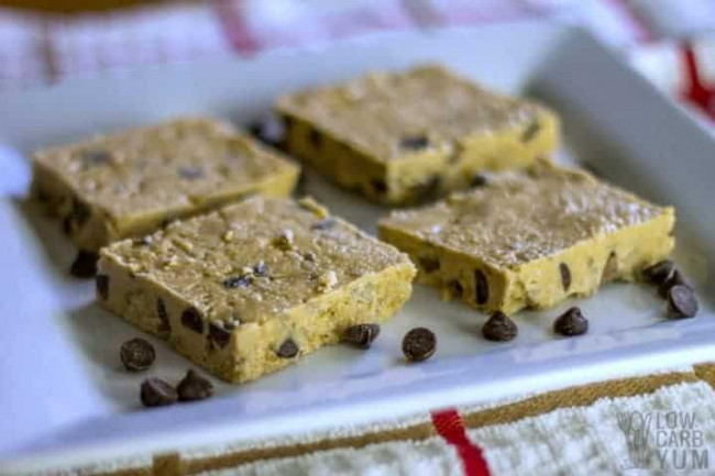 Gluten Free Protein Bars with Chocolate Chips - Low Carb