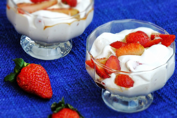 Whipped Cream with Strawberries…… Literally!!!