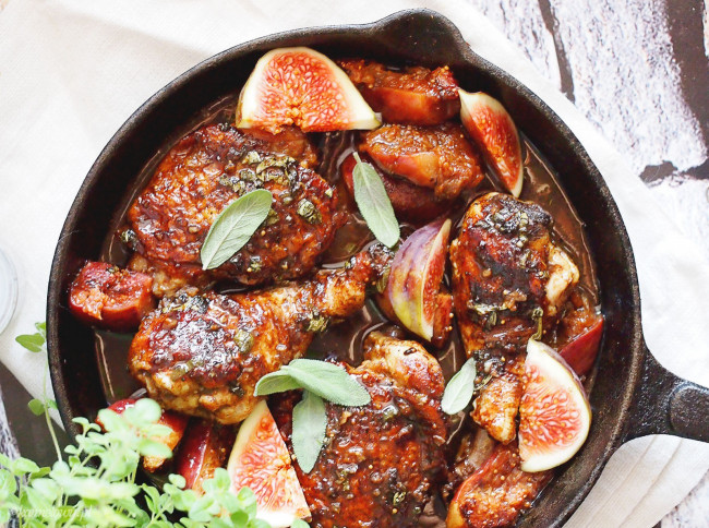 Balsamic Chicken With Figs