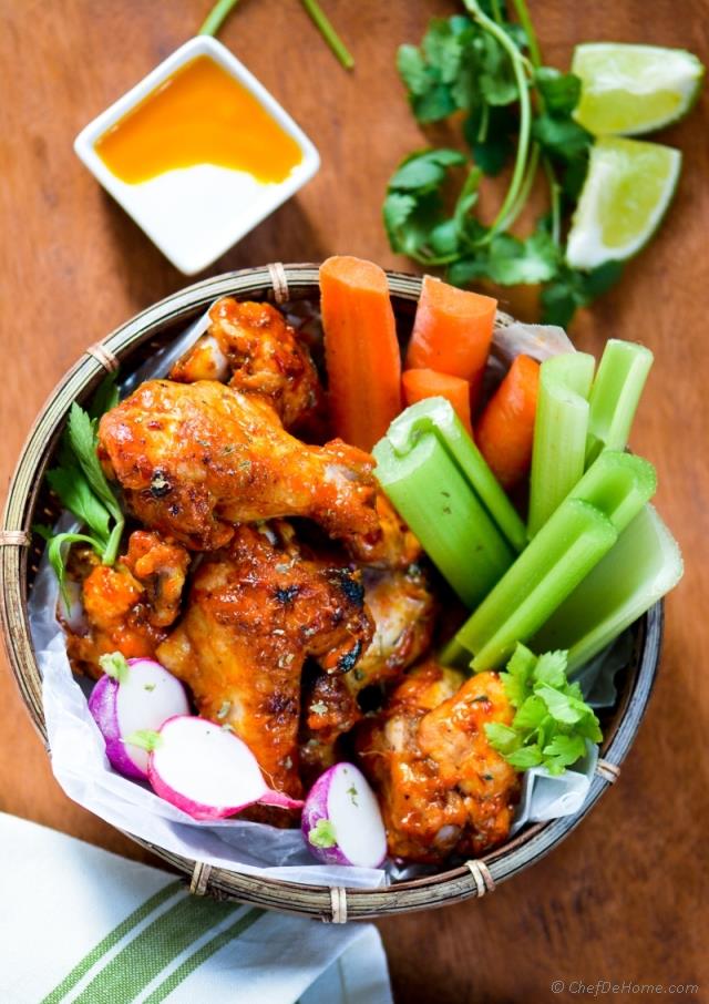 Sweet And Spicy Mango Harissa Chicken Wings Recipe