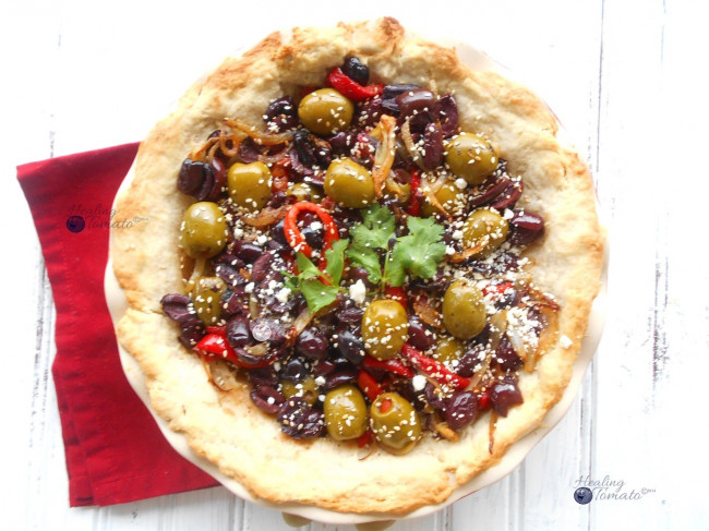 olive pie with mezzetta