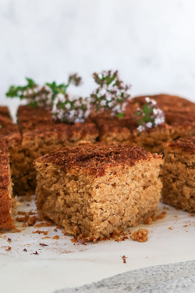 Snickerdoodle Oat Snacking Cake - Gluten Free