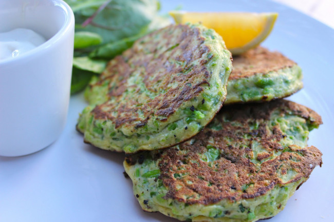 Minted Pea Fritters | Frankie's Feast