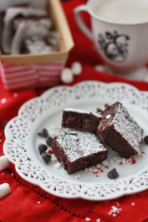 Peppermint Truffle Brownies (GF, DF) - One Lovely Life