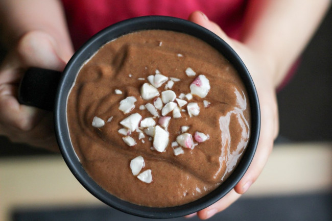 Vegan Peppermint Cacao Pudding