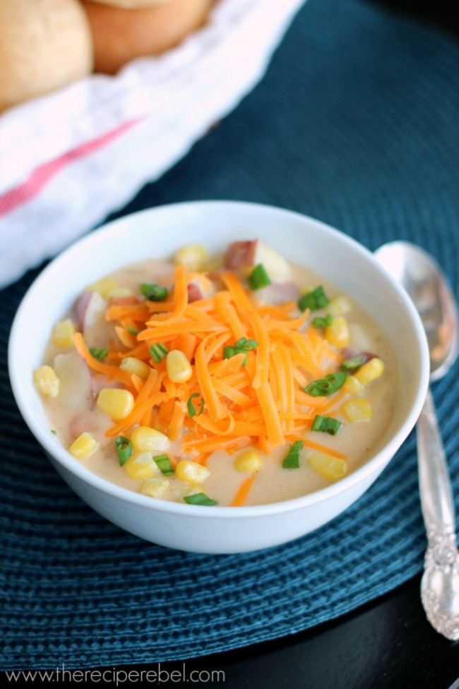 Creamy Nacho Potato Soup