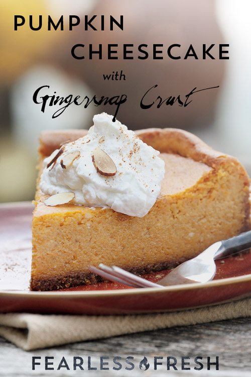 Easy Pumpkin Cheesecake Recipe with Gingersnap Crust
