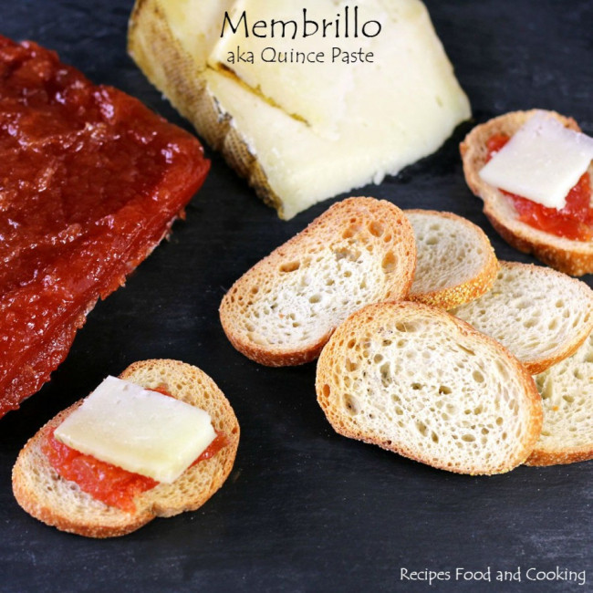 membrillo (aka quince paste) with manchego cheese