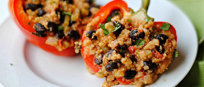 Quinoa Stuffed Peppers, Delicious with Easy Cook
